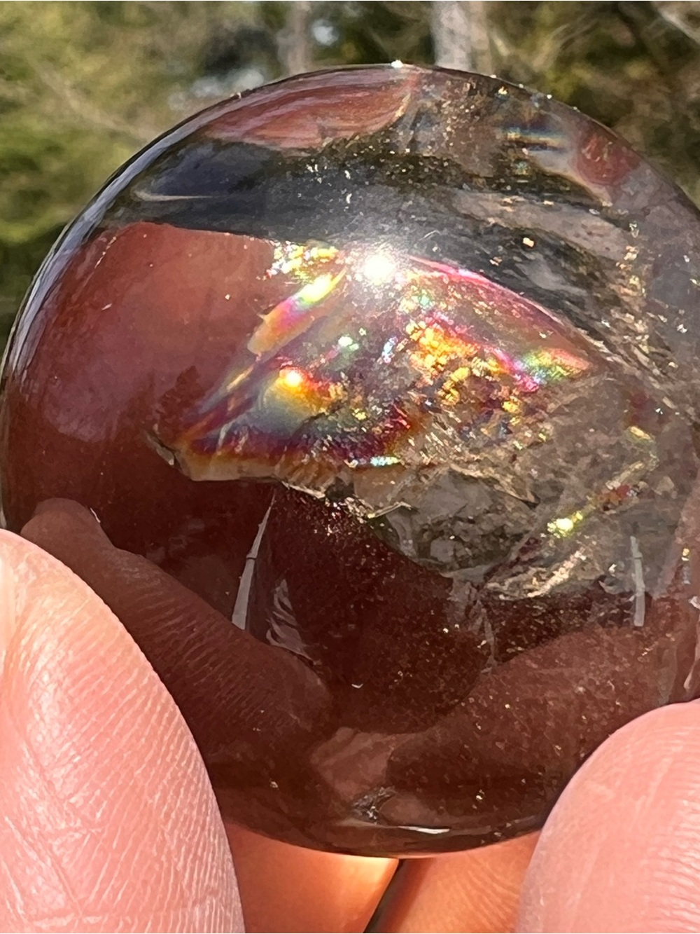 Smoky (11) quartz sphere | crystal